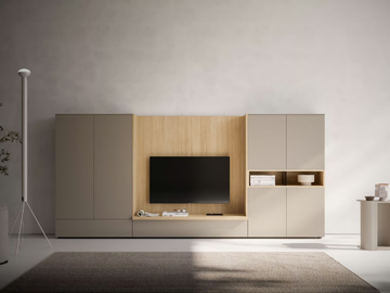 AKKA - Sectional wooden TV wall system by Santalucia Mobili - view 2